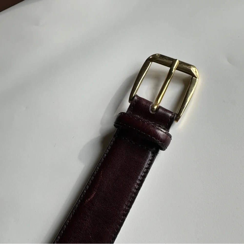 Harold’s Men’s Vintage Rich Brown Genuine Leather Belt 38”